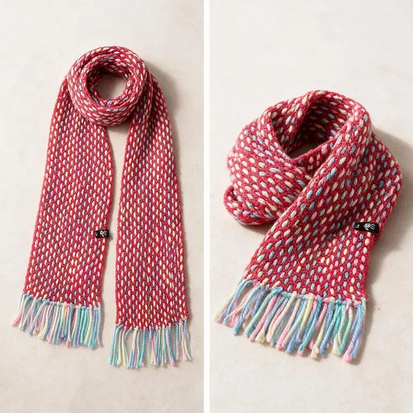 Crimson_Acro_Wool_Handwoven_Weave_Scarf_For_Unisex
