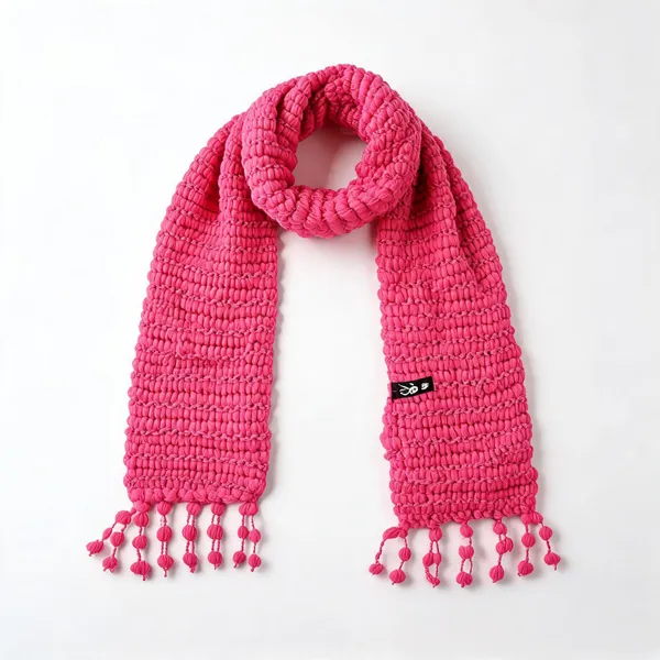 Blush_Acro_Wool_Crochet_Scarf_For_Unisex