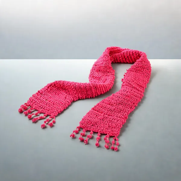 Blush_Acro_Wool_Crochet_Scarf_For_Unisex