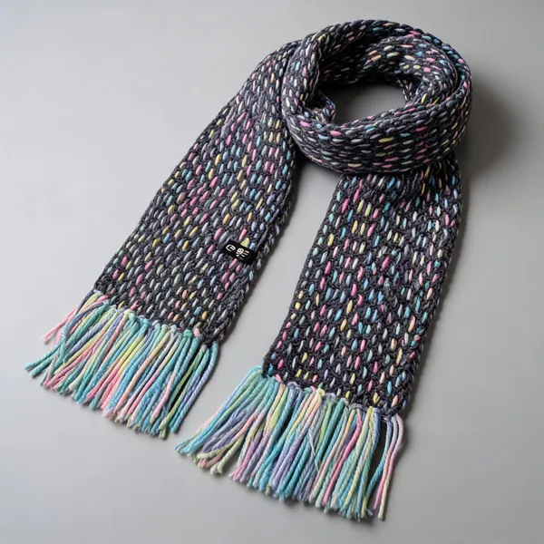 Misty_Grey_Acro_Wool_Crochet_Weave_Scarf_For_Men/Women