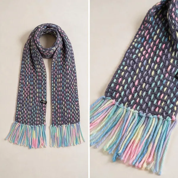 Misty_Grey_Acro_Wool_Crochet_Weave_Scarf_For_Men/Women