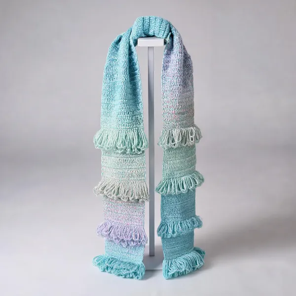 Blue_Acro_Wool_Crochet_Frilled_Scarf_For_Unisex