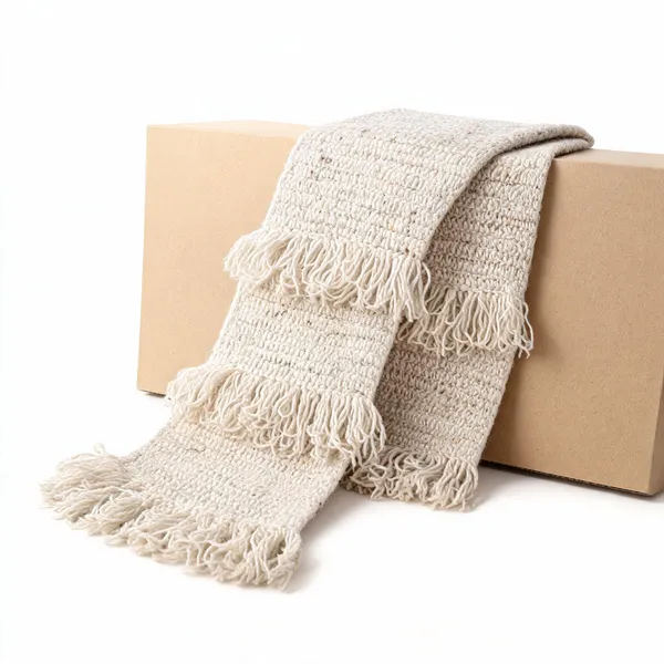 Ivory_Acro_Wool_Crochet_Frilled_Scarf_For_Men/Women