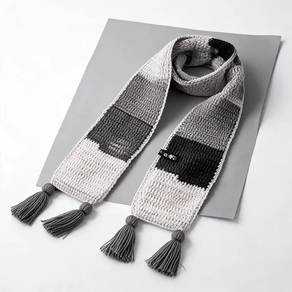 Grey_Acro_Wool_Crochet_Scarf_For_Men_Women