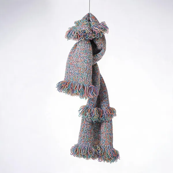 Multicolor_Acro_Wool_Crochet_Frilled_Scarf_For_Men/Women