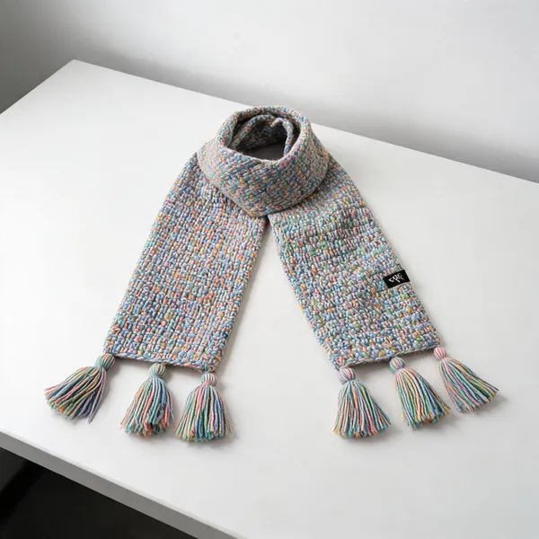 Multicolor_Acro_Wool_Crochet_Fantasy_Scarf_For_Men/Women