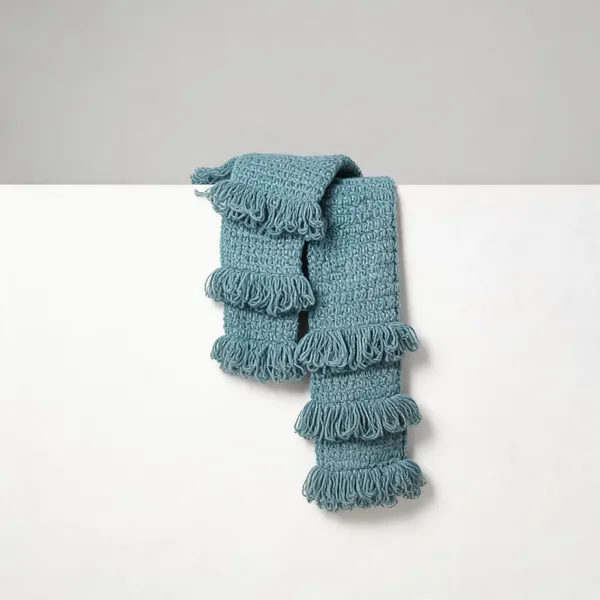 Azure_Acro_Wool_Crochet_Frilled_Scarf_For_Men/Women