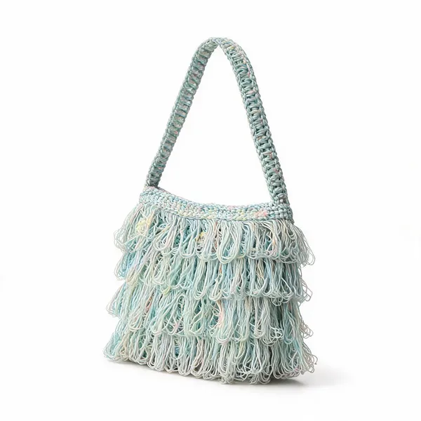 Pastel_Rainbow_Crochet_Frilled_Satchel_Bag_For_Women