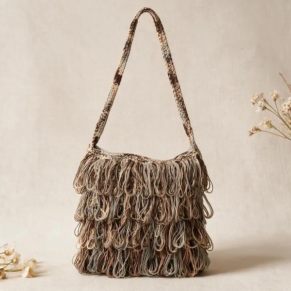 Chestnut_Crochet_Frilled_Satchel_Bag_For_Women