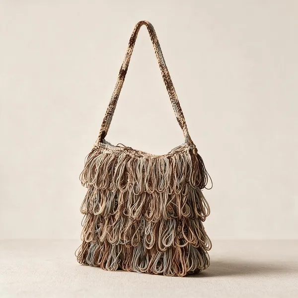 Chestnut_Crochet_Frilled_Satchel_Bag_For_Women