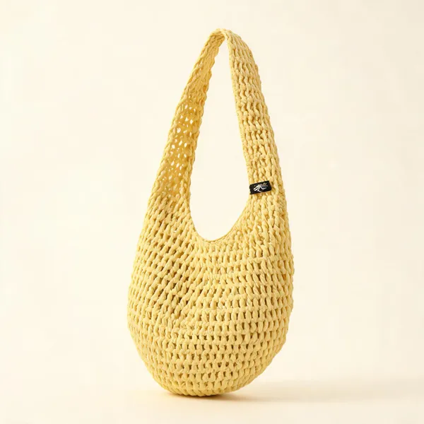 Sunny_Yellow_Cotton_Crochet_Beach_Tote_For_Unisex
