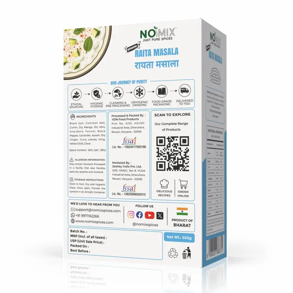 NOMIX_Refreshing_Raita_Masala_500g_-_1_Box_-_500g