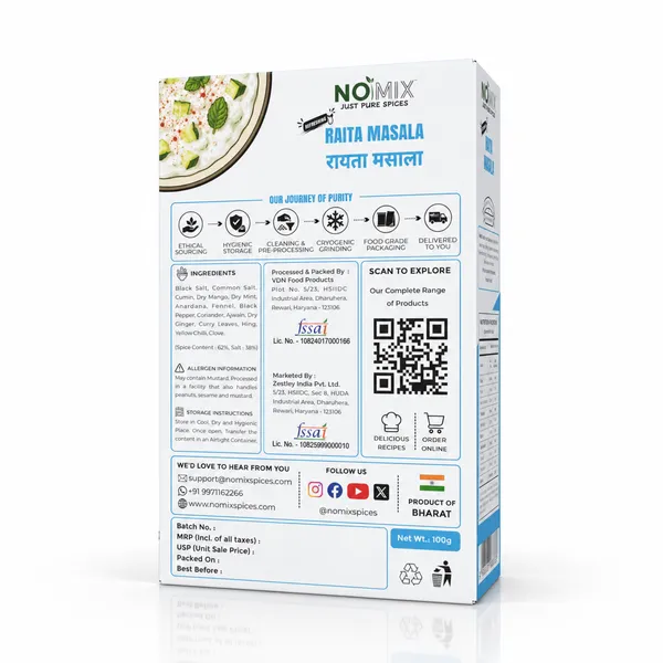 NOMIX_Vegetable_Curries_&_Raita_Kit_-_7_Packs_-_1100g