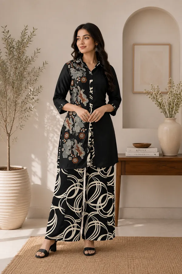 Gaji_Silk_Floral_Abstract_2_Piece_Co_Ord_Set_62114