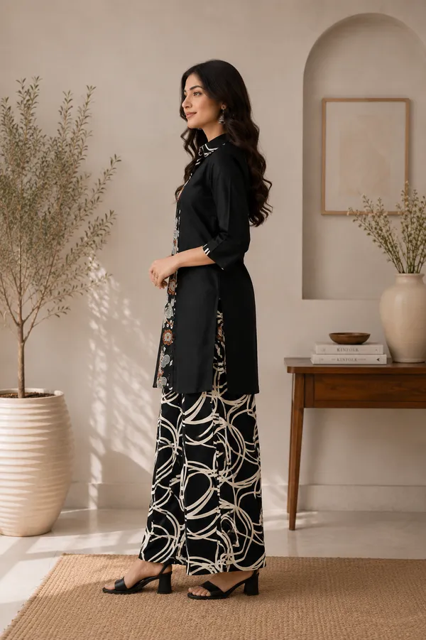 Gaji_Silk_Floral_Abstract_2_Piece_Co_Ord_Set_62114