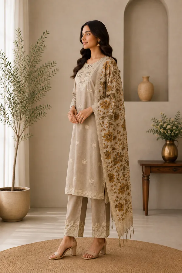 Elephant_Lotus_Embroidered_Jamdani_3_Piece_Suit_With_Botanical_Kalamkari_Dupatta_Fsrd269
