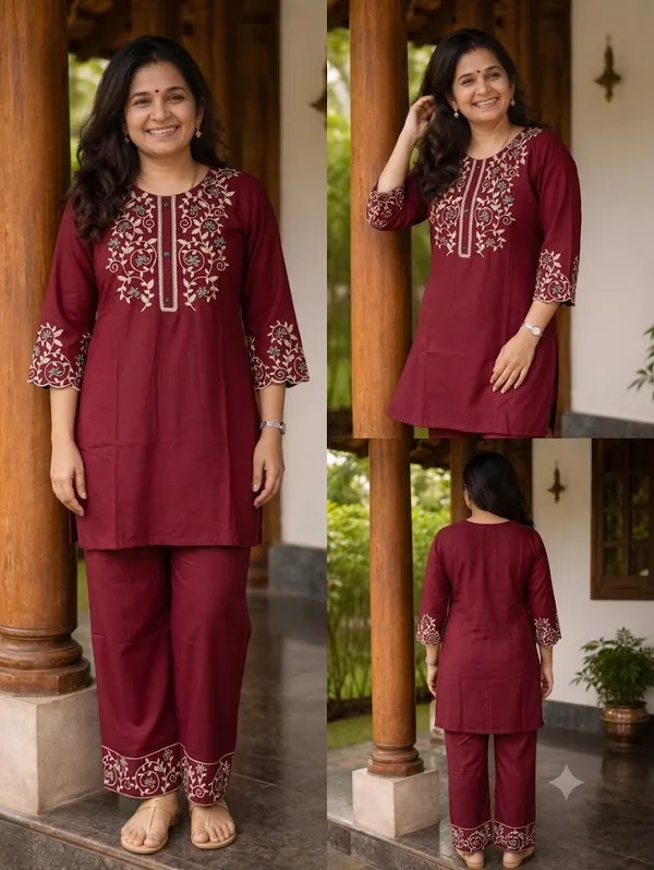 Crimson_Elegance_Floral_Embroidered_Tunic_Amp_Palazzo_Set_In_24kg_Rayon_01826