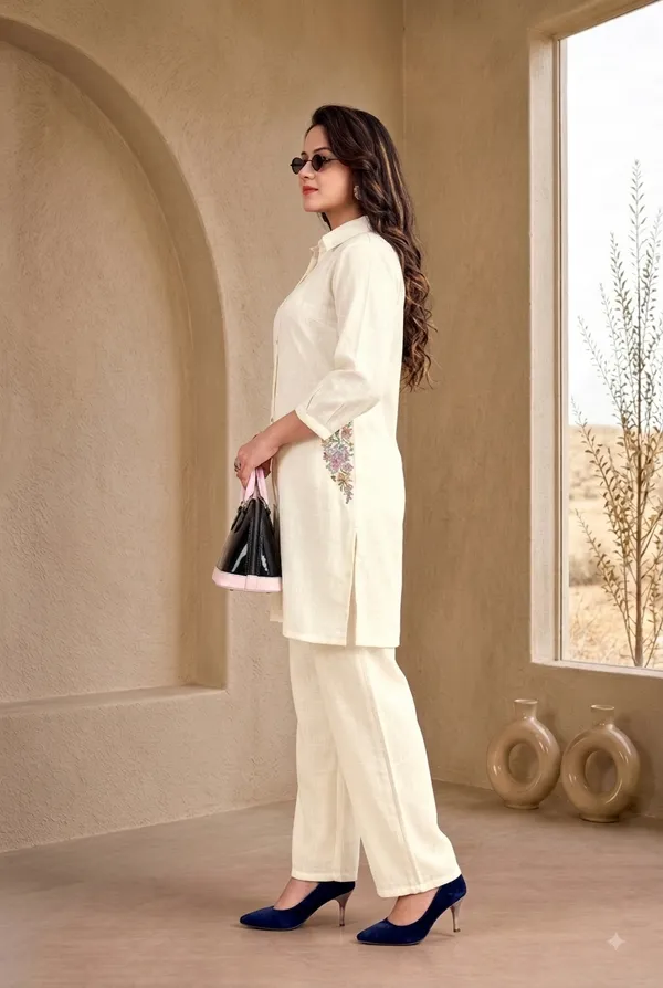 Off-White_Double-Cloth_Woven_Cotton_Hand-Embroidered_Co-Ord_Set_For_Women