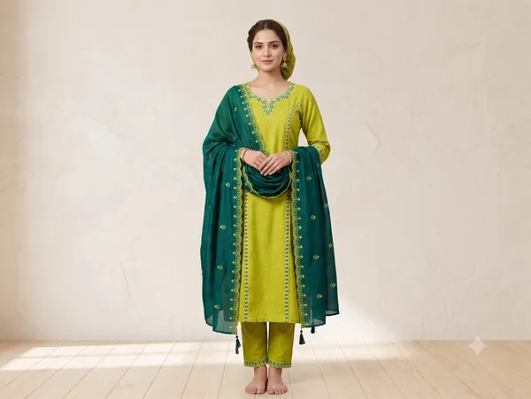 Light_Green_Vetican_Embroidered_3-Piece_Kurta_Trouser_Kurti_Set_For_Women