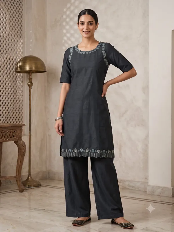Midnight_Bloom_Handcrafted_Embroidered_Suvi_Slub_Kurta_Palazzo_2_Piece_Set_Charcoal_Noir_62120