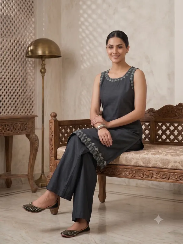 Midnight_Bloom_Handcrafted_Embroidered_Suvi_Slub_Kurta_Palazzo_2_Piece_Set_Charcoal_Noir_62120