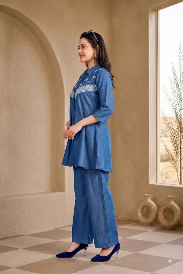 Indigo_Luxe_White_Embroidered_Soft_Denim_Tunic_Wide_Leg_Co_Ord_Set_323