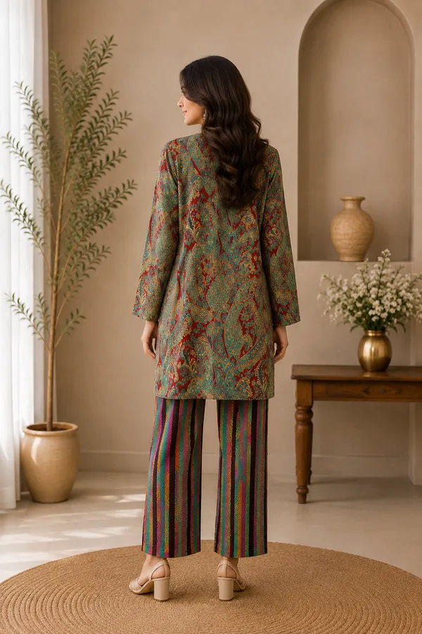 Crimson_Paisley_Cotton_2_Piece_Kurti_Set_With_Mirror_Work_Fsrd211