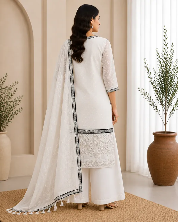 Pristine_Off_White_Woven_Chanderi_3_Piece_Unstitched_Churidar_Dress_Material_Set_With_Applique_Daman_Amp_Embroidered_Kota_Silk_Dupatta_Fs2116