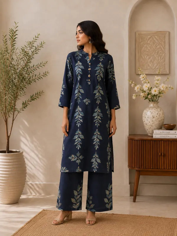 Botanical_Leaf_Print_Cotton_2_Piece_Co_Ord_Set_Fsrd194