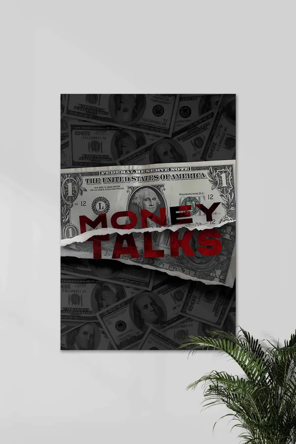 Money_Talks_United_States_Of_America_Money_Aesthetic_Poster