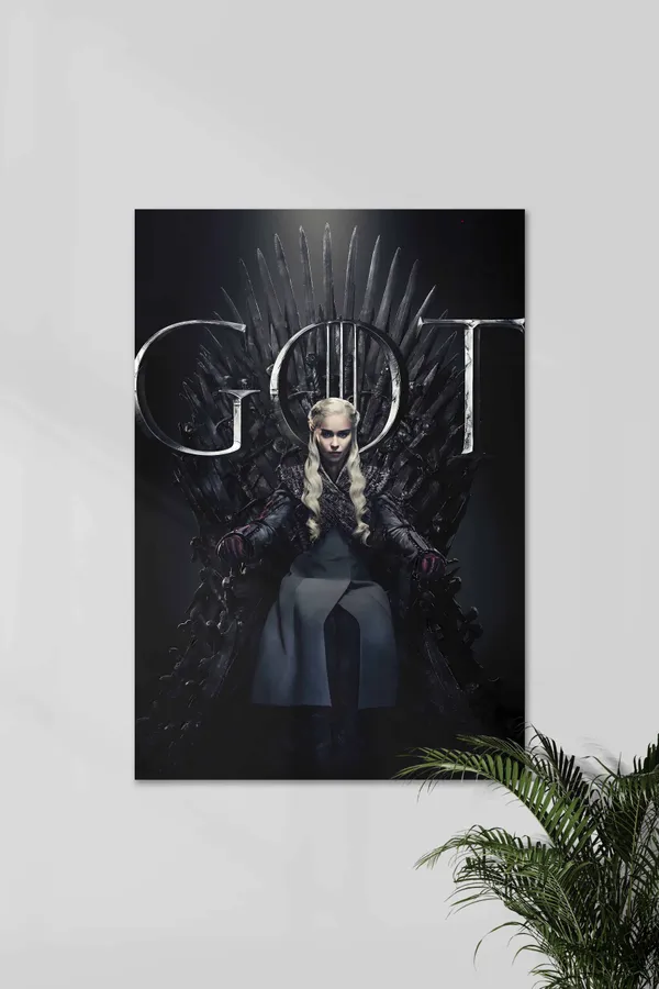 Iron_Throne_X_Daenerys_Targaryen_Got_Series_Poster