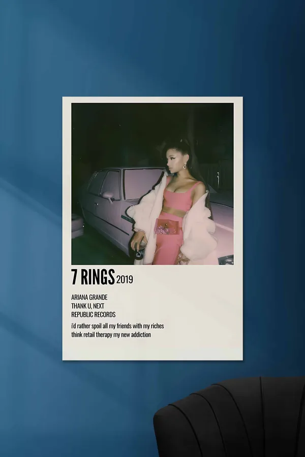 7_Rings_X_Ariana_Grande_Music_Card_Music_Artist_Poster