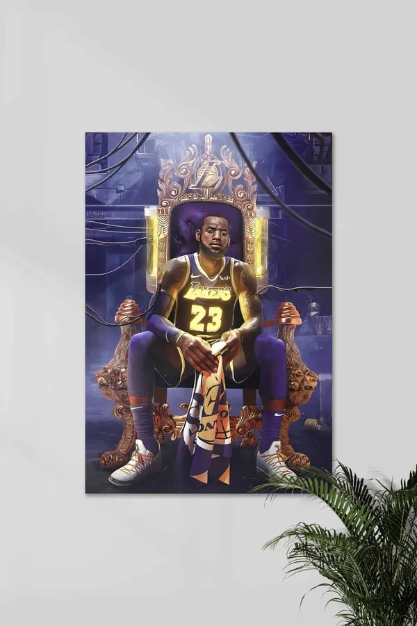 Lakers_23_In_Throne_Lebron_James_Basketball_Poster