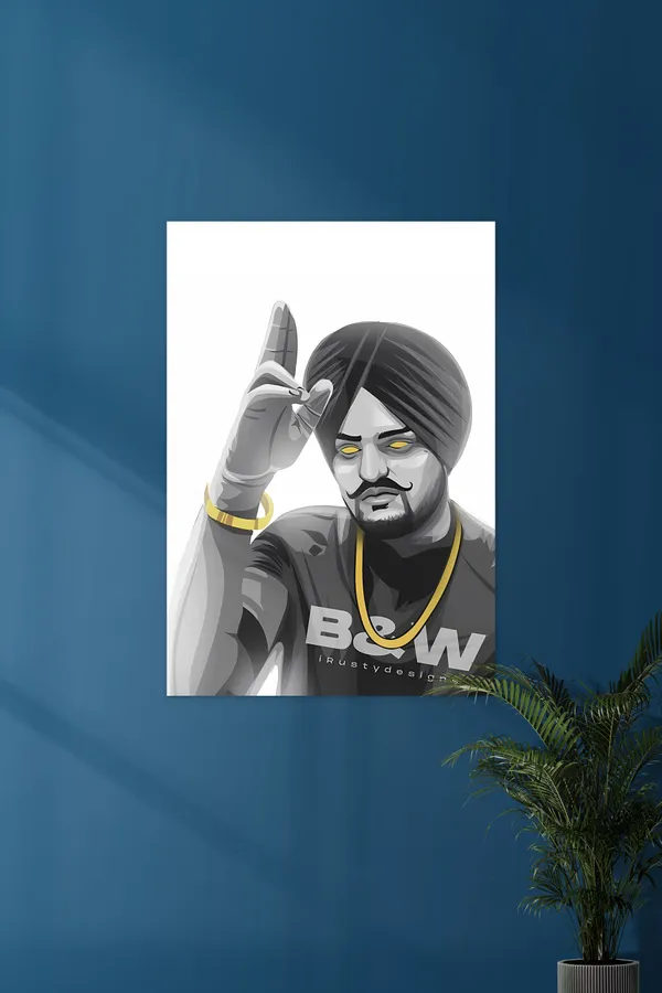Sidhu_Moose_Wala_Sidhu_Vector_Art_01_Music_Artist_Poster