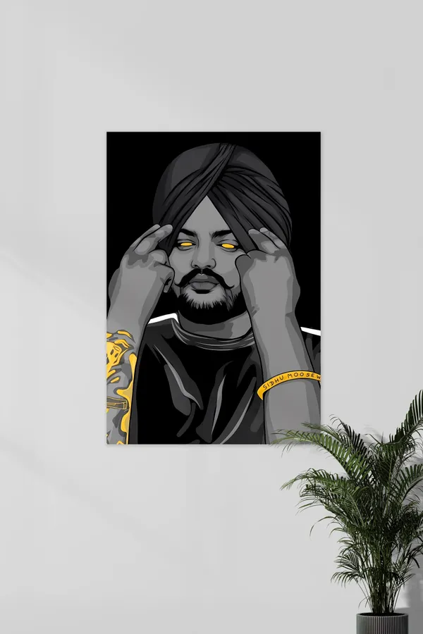 Sidhu_Moose_Wala_Sidhu_Vector_Art_02_Music_Artist_Poster