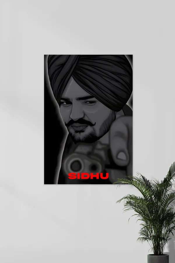 Sidhu_Portrait_Singer_Music_Artist_Poster_-_Pack_Of_3