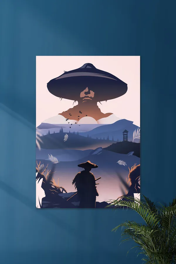 Ghost_Of_Tsushima_Got_Vector_Art_Game_Posters