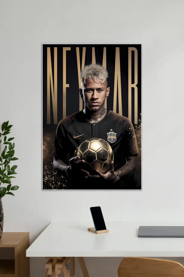 Neymar_01_Golden_Football_Football_Poster