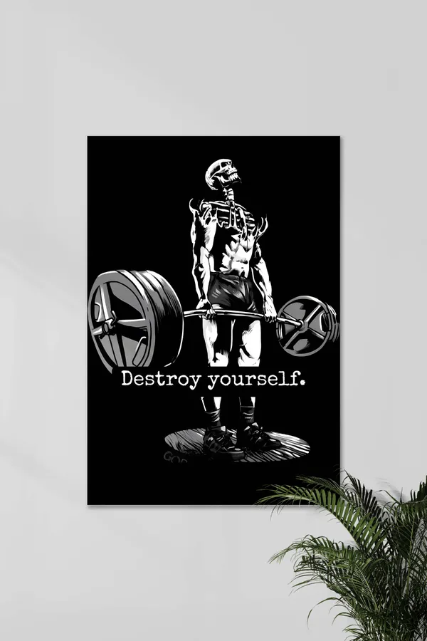 Destroy_Yourself_Gym_Motivation_Poster