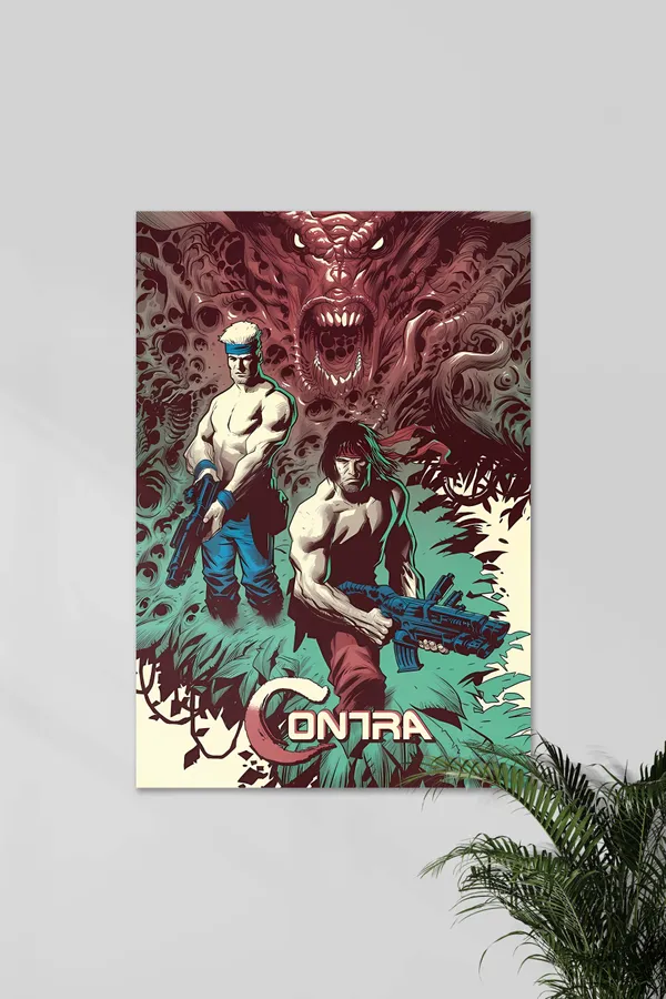Contra_01_X_1p_2p_Nostalgia_Games_Game_Posters