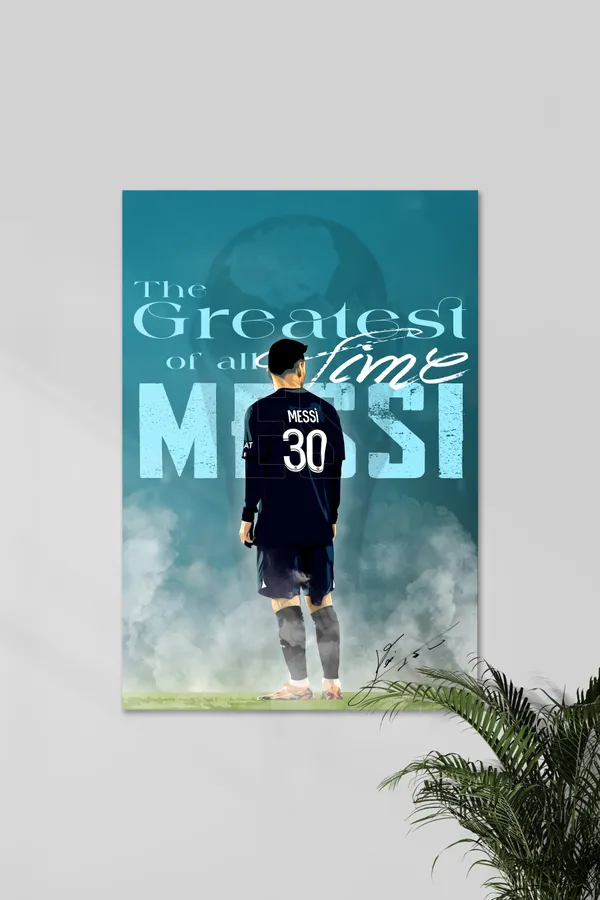 The_Goat_Messi_01_Football_Poster