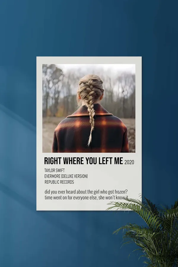 Right_Where_You_Left_Me_X_Taylor_Swift_Music_Card_Music_Artist_Poster