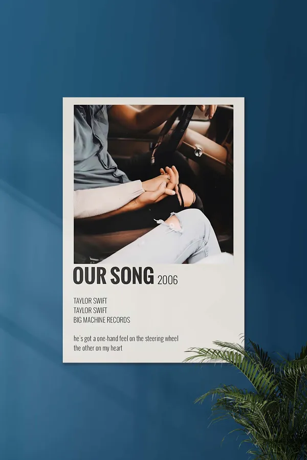 Our_Song_X_Taylor_Swift_Music_Card_Music_Artist_Poster