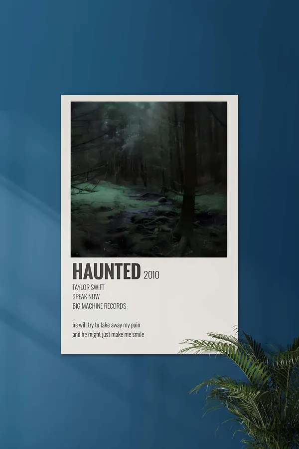 Haunted_X_Taylor_Swift_Music_Card_Music_Artist_Poster