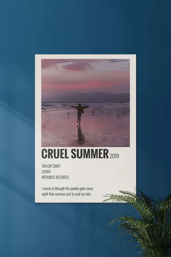 Cruel_Summer_X_Taylor_Swift_Music_Card_Music_Artist_Poster