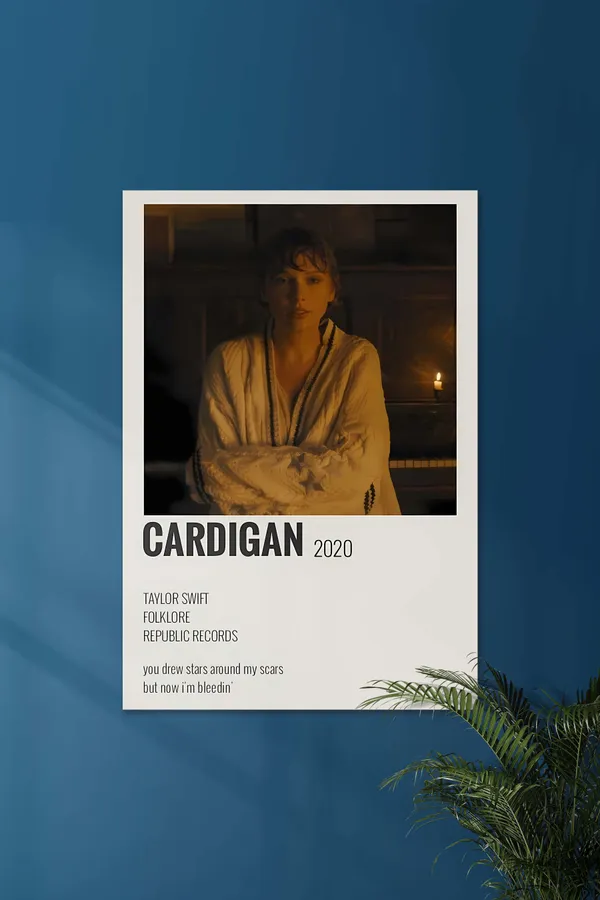 Cardigan_X_Taylor_Swift_Music_Card_Music_Artist_Poster