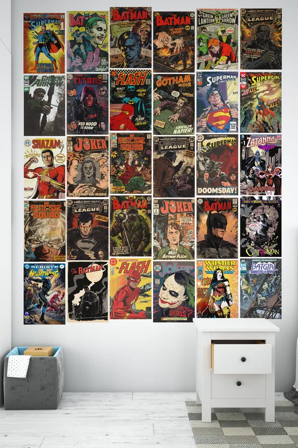 Dc_Comic_Collage_Dc_Collectible_Wall_Setup_Pack