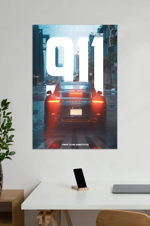 There_Is_No_Substitute_Porsche_911_Carrera_Car_Posters