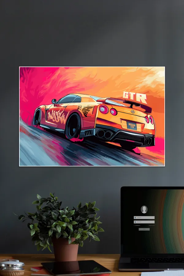 Nissan_Gtr_Vector_Style_Cars_02_Car_Posters