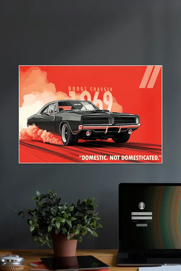 Dodge_Charger_1969_Vector_Style_Cars_02_Car_Posters